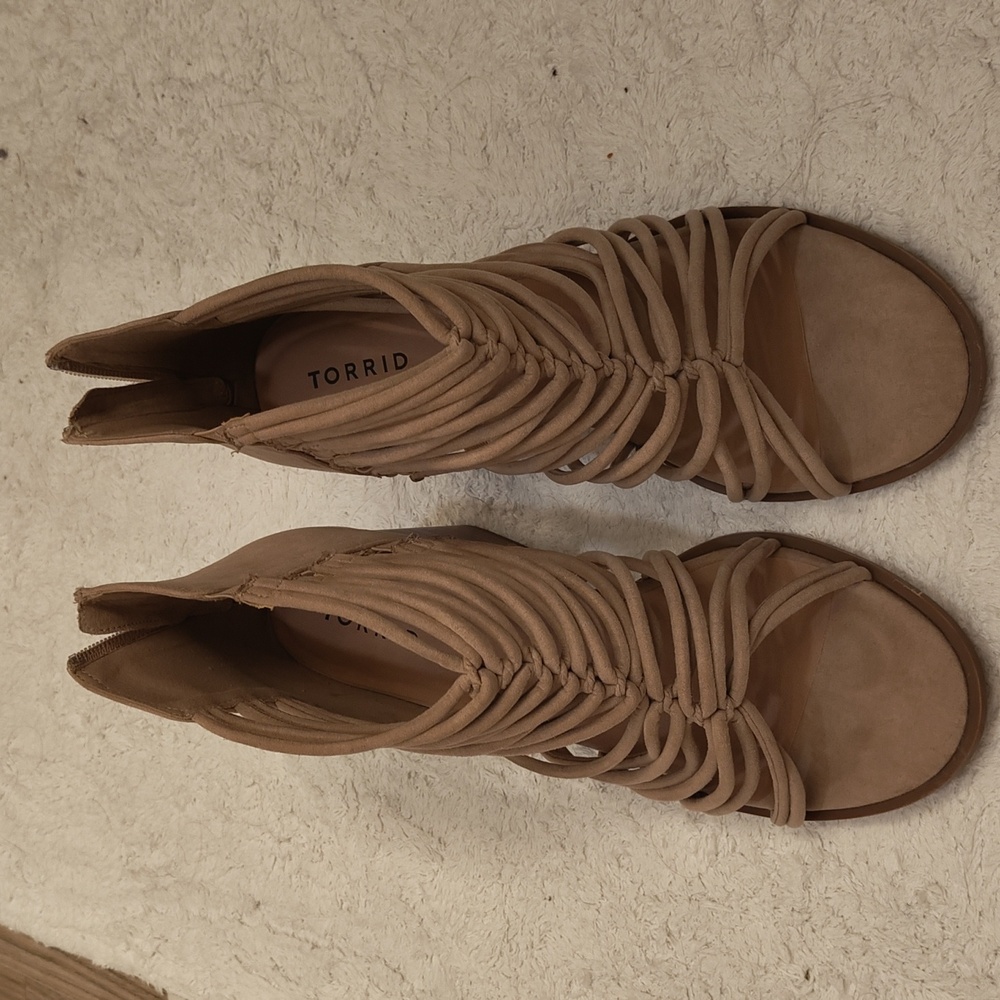 Torrid Women's Tan Strappy Sandals